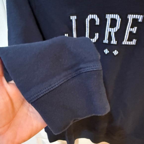 J. Crew Navy Logo Sailing Boating Sweatshirt - Picture 2 of 4